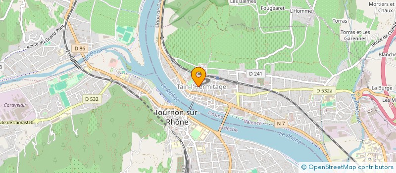 localisation de l'entreprise MADAME ADELINE BOTAN  TAIN-L'HERMITAGE