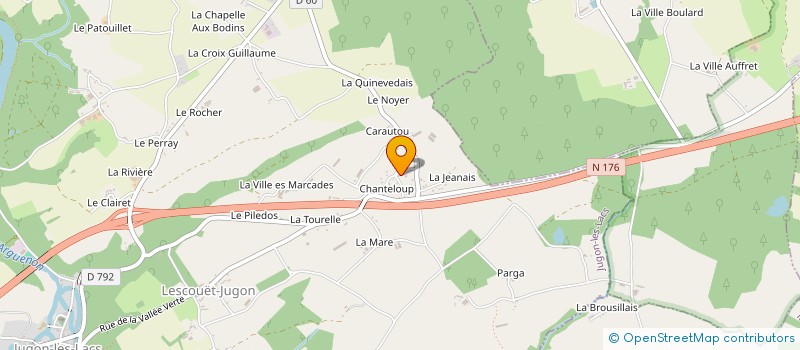 localisation de l'entreprise MADAME ADELINE BOUARD à JUGON-LES-LACS