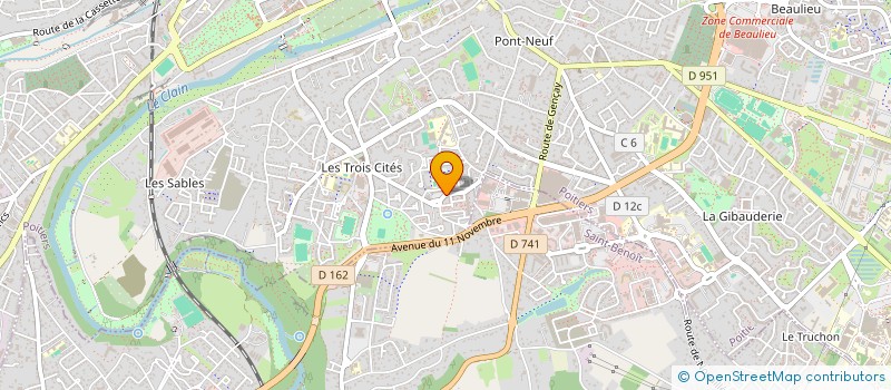 localisation de l'entreprise MADAME ADELINE BOUCHER  POITIERS