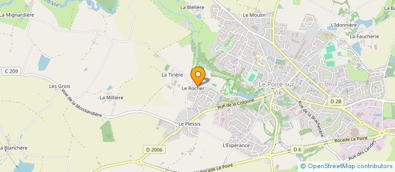 localisation de l'entreprise MADAME ADELINE BOUHIER  LE POIRE-SUR-VIE