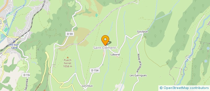 localisation de l'entreprise MADAME ADELINE BOUNHOURE à VIC-SUR-CERE