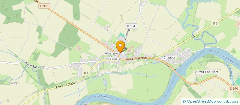 localisation de l'entreprise MADAME ADELINE BOUROT  ALLEREY-SUR-SAONE