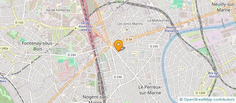 localisation de l'entreprise MADAME ADELINE BRAULT  LE PERREUX-SUR-MARNE