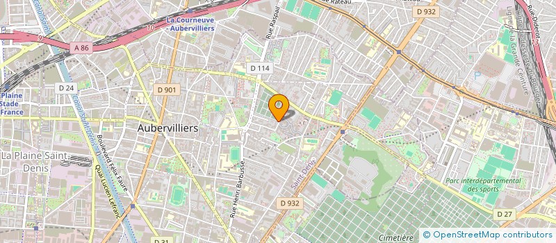 localisation de l'entreprise MADAME ADELINE BRECHES  AUBERVILLIERS