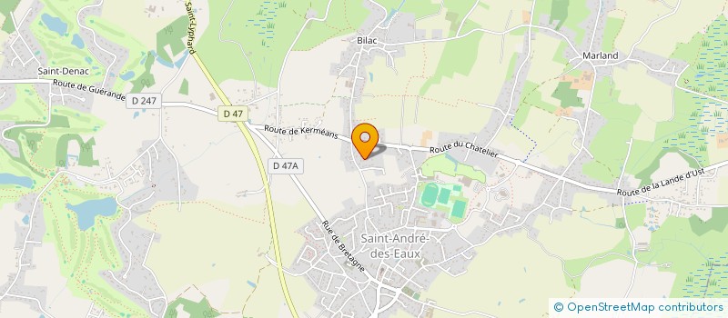 localisation de l'entreprise MADAME ADELINE BREHERET  SAINT-ANDRE-DES-EAUX