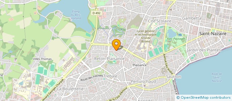 localisation de l'entreprise MADAME ADELINE BRIAND  SAINT-NAZAIRE