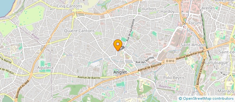 localisation de l'entreprise MADAME ADELINE BRON à ANGLET