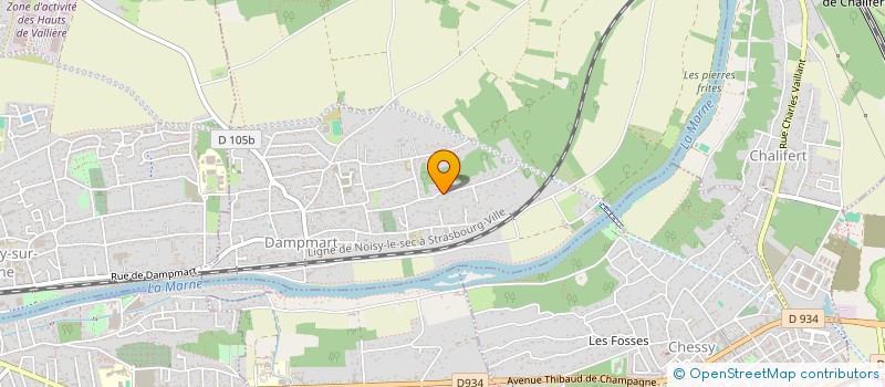 localisation de l'entreprise MADAME ADELINE BUSSONNET  DAMPMART