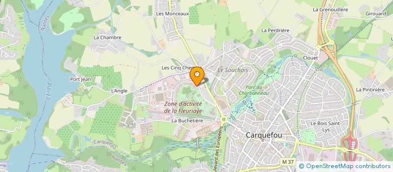 localisation de l'entreprise MADAME ADELINE CADORET  CARQUEFOU