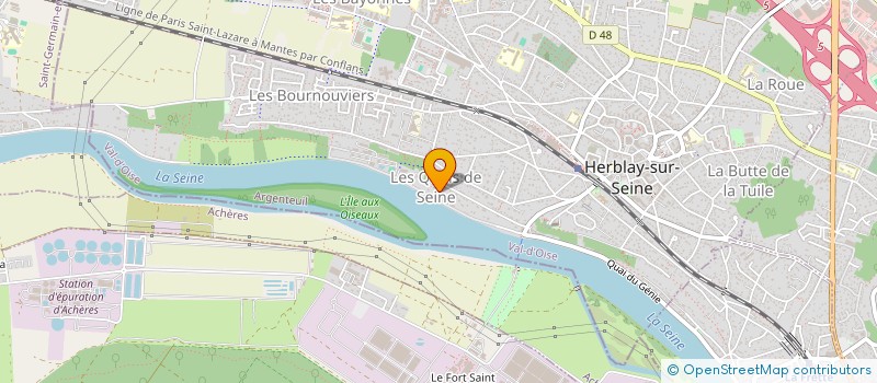 localisation de l'entreprise MADAME ADELINE CAFFIN  HERBLAY-SUR-SEINE