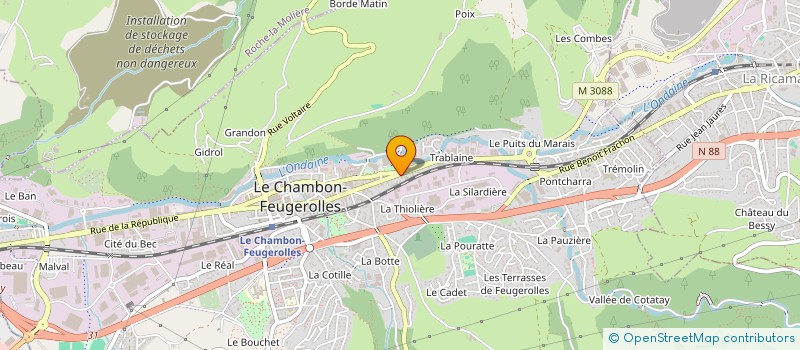 localisation de l'entreprise MADAME ADELINE CAILLAT à LE CHAMBON-FEUGEROLLES