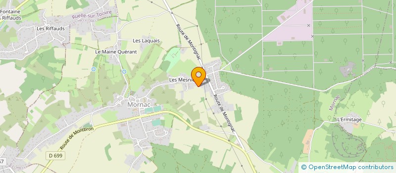 localisation de l'entreprise MADAME ADELINE CAILLAUD  MORNAC
