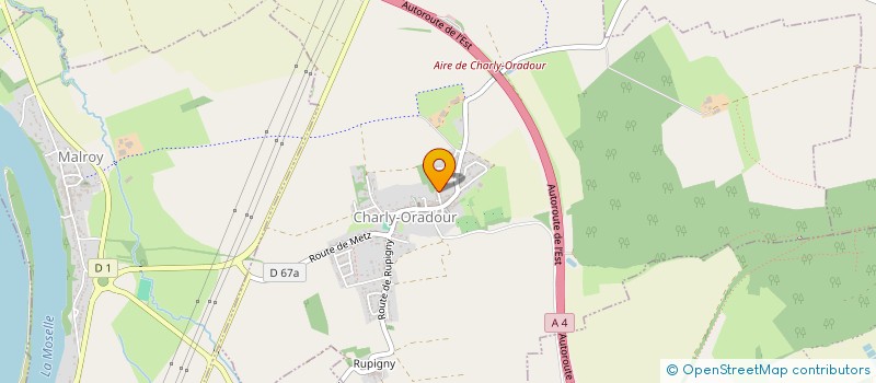 localisation de l'entreprise MADAME ADELINE CALBA  CHARLY-ORADOUR