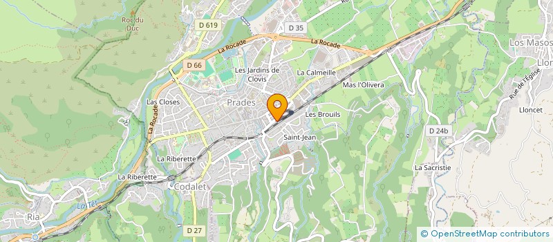 localisation de l'entreprise MADAME ADELINE CAMPIGNA  PRADES