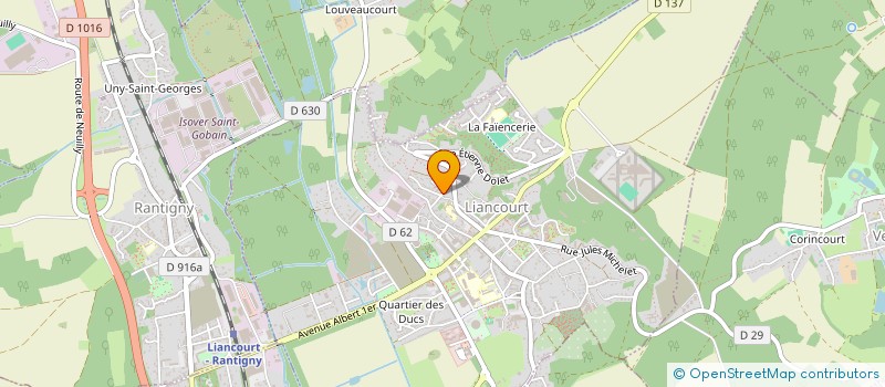 localisation de l'entreprise MADAME ADELINE CANCRE  LIANCOURT