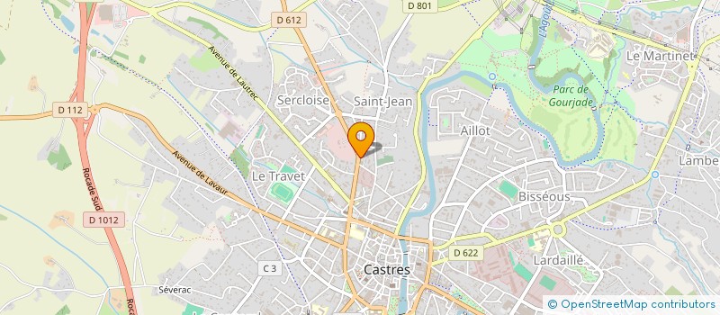 localisation de l'entreprise MADAME ADELINE CARAYON  CASTRES