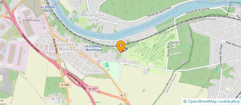 localisation de l'entreprise MADAME ADELINE CARION  LE COUDRAY-MONTCEAUX