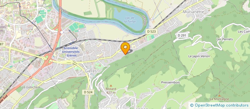 localisation de l'entreprise MADAME ADELINE CARLINO  GIERES