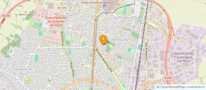 localisation de l'entreprise MADAME ADELINE CENSIER à DIJON