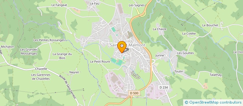localisation de l'entreprise MADAME ADELINE CHAIZE à SAINT-JUST-MALMONT