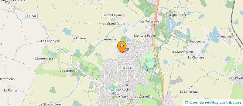 localisation de l'entreprise MADAME ADELINE CHARPENTIER à AUBIGNY-LES CLOUZEAUX