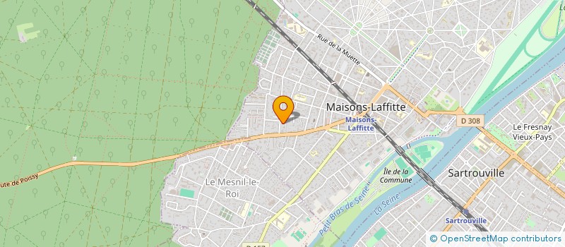 localisation de l'entreprise MADAME ADELINE CHARRIER  MAISONS-LAFFITTE