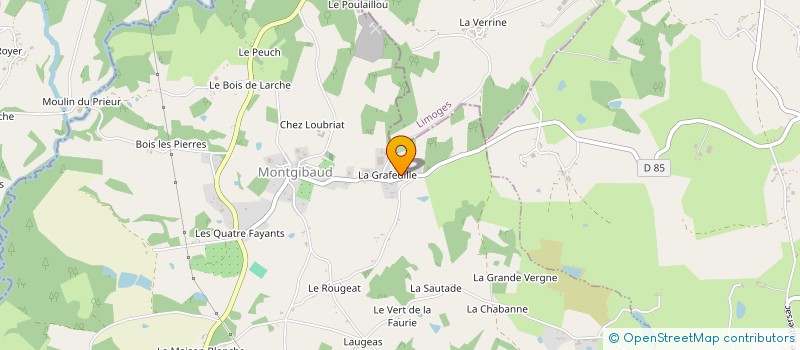 localisation de l'entreprise MADAME ADELINE CHASSAING  MONTGIBAUD