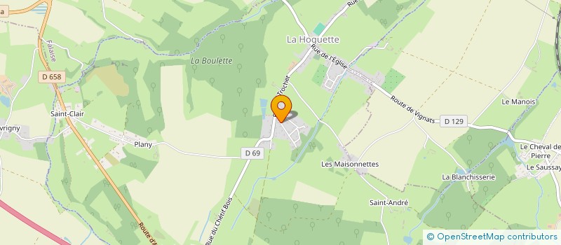 localisation de l'entreprise MADAME ADELINE CHERON à LA HOGUETTE