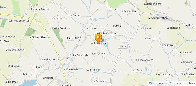 localisation de l'entreprise MADAME ADELINE COISCAUD  LIVRE-SUR-CHANGEON