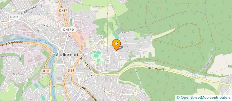 localisation de l'entreprise MADAME ADELINE CORDELIER  AUDINCOURT