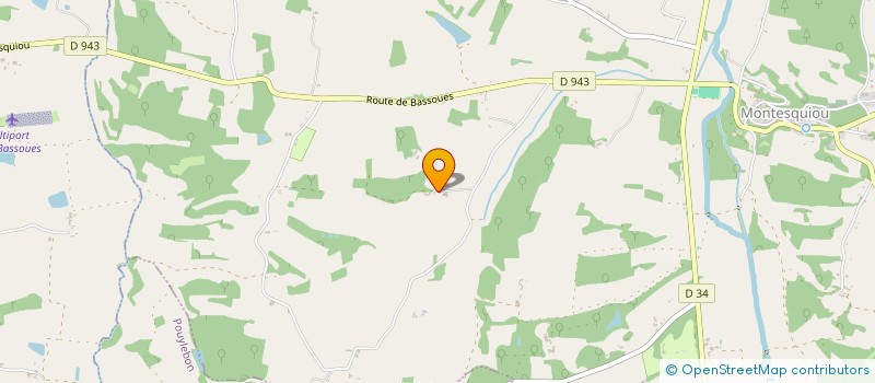 localisation de l'entreprise MADAME ADELINE CORREGE  MONTESQUIOU