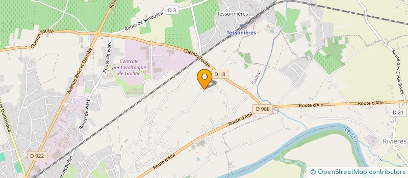 localisation de l'entreprise MADAME ADELINE CORTINA  GAILLAC