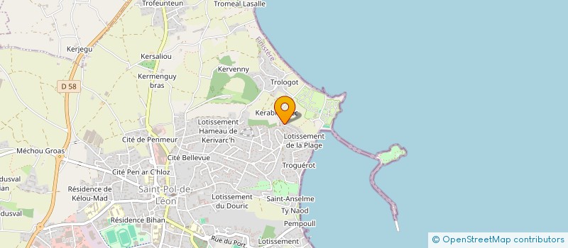 localisation de l'entreprise MADAME ADELINE CRENN  SAINT-POL-DE-LEON