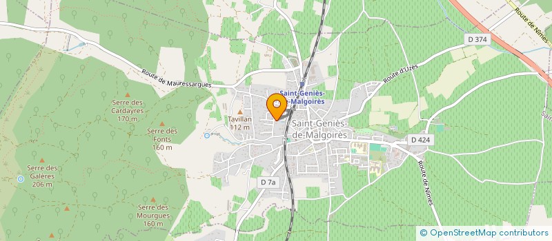 localisation de l'entreprise MADAME ADELINE DALUZ DUARTE  SAINT-GENIES-DE-MALGOIRES