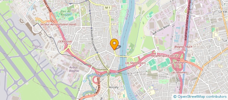 localisation de l'entreprise MADAME ADELINE DANIELI  BLAGNAC