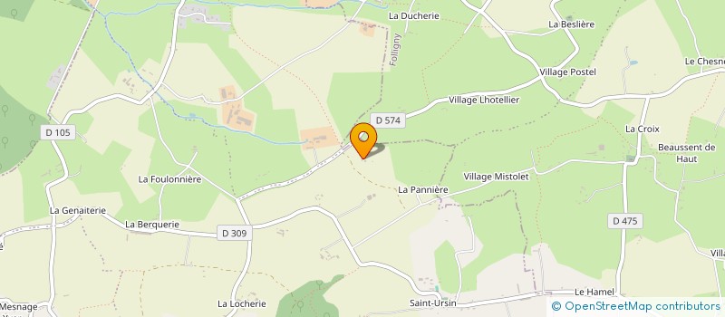 localisation de l'entreprise MADAME ADELINE DANLOS  SAINT-JEAN-DES-CHAMPS