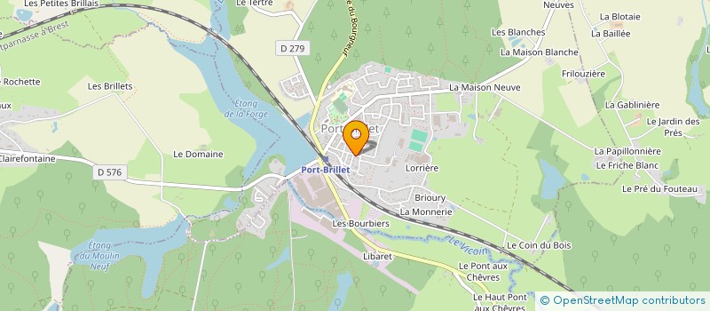 localisation de l'entreprise MADAME ADELINE DAVIAU  LE BOURGNEUF-LA-FORET