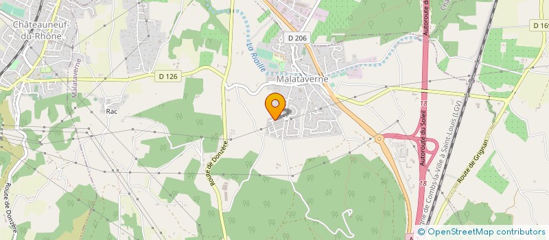 localisation de l'entreprise MADAME ADELINE DELABARRE  MALATAVERNE