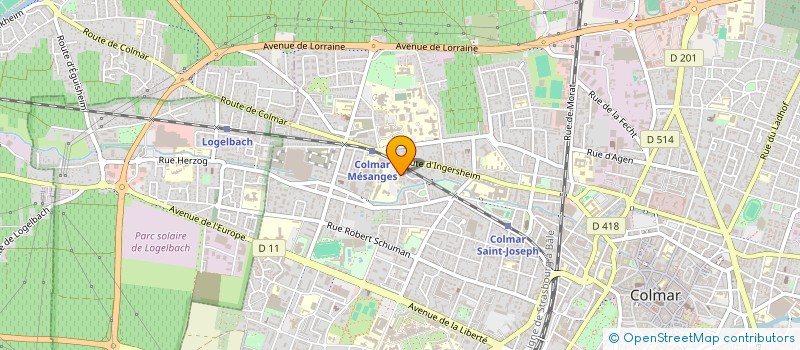 localisation de l'entreprise MADAME ADELINE DELECLUSE  COLMAR