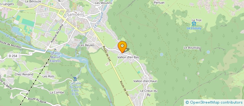 localisation de l'entreprise MADAME ADELINE DENAMBRIDE  SAMOENS