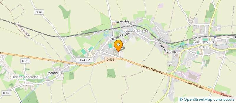 localisation de l'entreprise MADAME ADELINE DESCAMPS  SAVY-BERLETTE