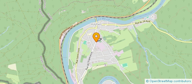 localisation de l'entreprise MADAME ADELINE DESPREZ  HAYBES