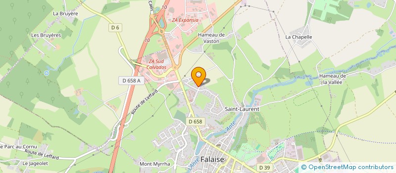 localisation de l'entreprise MADAME ADELINE DESREMAUX  FALAISE