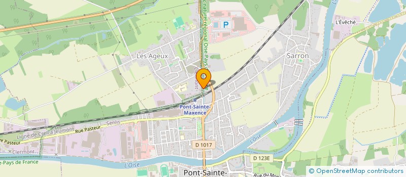 localisation de l'entreprise MADAME ADELINE DIEME  PONT-SAINTE-MAXENCE