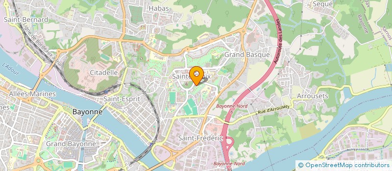 localisation de l'entreprise MADAME ADELINE DIRIBARNE  BAYONNE