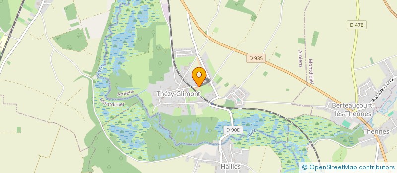 localisation de l'entreprise MADAME ADELINE DOUILLOT  THEZY-GLIMONT