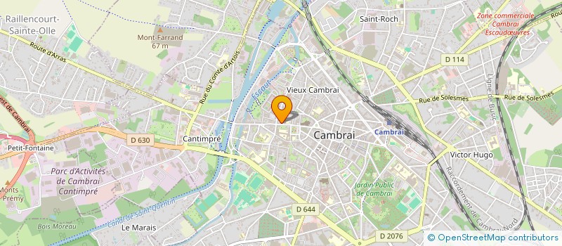 localisation de l'entreprise MADAME ADELINE DRUESNE  CAMBRAI