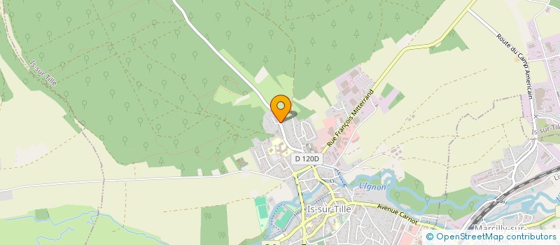 localisation de l'entreprise MADAME ADELINE DUMONT à IS-SUR-TILLE