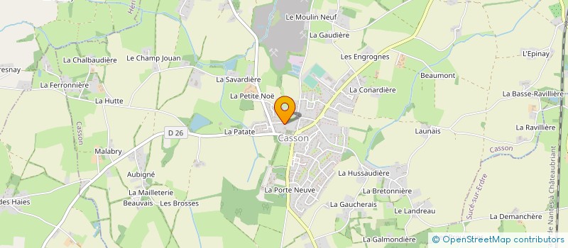 localisation de l'entreprise MADAME ADELINE DUPIN  CASSON