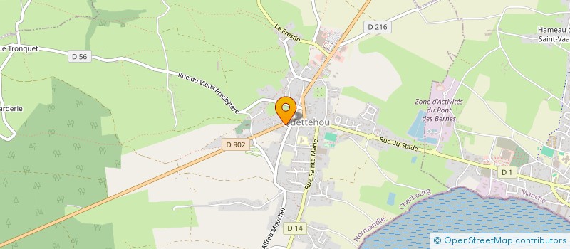 localisation de l'entreprise MADAME ADELINE DUPOUVOIR  QUETTEHOU